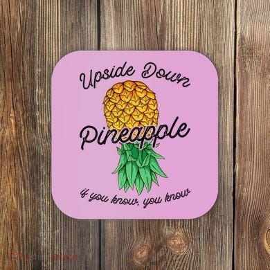 Vintage Upside Down Pineapple Subtle Swinger Cool Gift Coaster