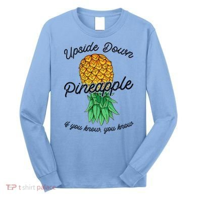 Vintage Upside Down Pineapple Subtle Swinger Cool Gift Long Sleeve Shirt