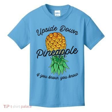 Vintage Upside Down Pineapple Subtle Swinger Cool Gift Kids T-Shirt