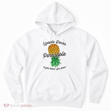Vintage Upside Down Pineapple Subtle Swinger Cool Gift Hoodie