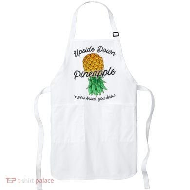 Vintage Upside Down Pineapple Subtle Swinger Cool Gift Apron