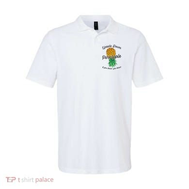 Vintage Upside Down Pineapple Subtle Swinger Cool Gift Polo