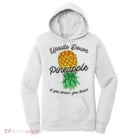 Vintage Upside Down Pineapple Subtle Swinger Cool Gift Women's Hoodie thumb 0