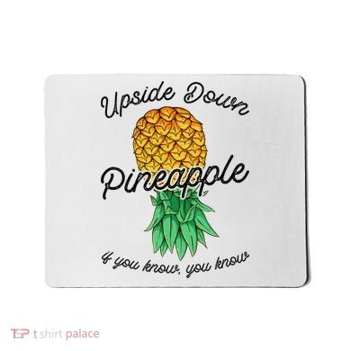 Vintage Upside Down Pineapple Subtle Swinger Cool Gift Mousepad