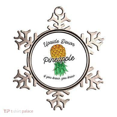 Vintage Upside Down Pineapple Subtle Swinger Cool Gift Ornament