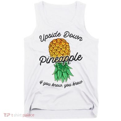 Vintage Upside Down Pineapple Subtle Swinger Cool Gift Tank Top