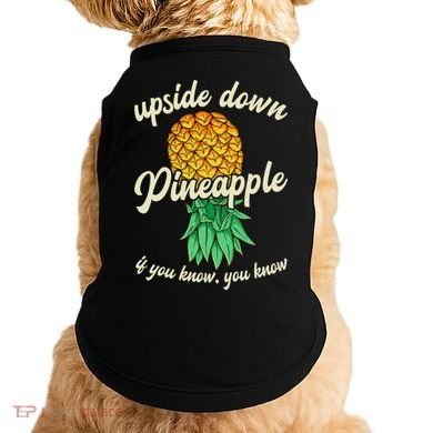 Vintage Upside Down Pineapple Subtle Swinger Gift Doggie Tank