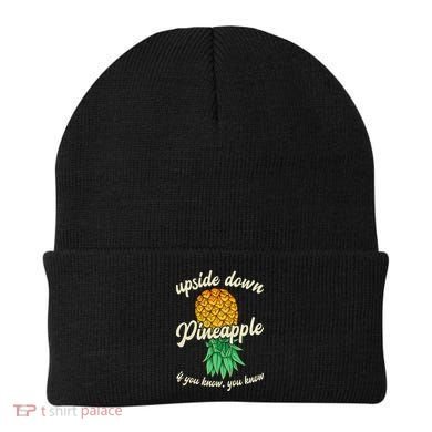 Vintage Upside Down Pineapple Subtle Swinger Gift Beanie