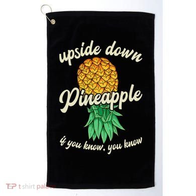 Vintage Upside Down Pineapple Subtle Swinger Gift Golf Towel