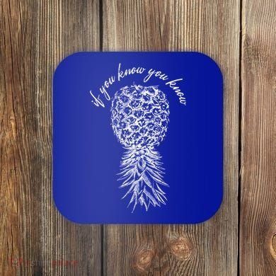 Vintage Upside Down Pineapple Subtle Swinger Gift Coaster
