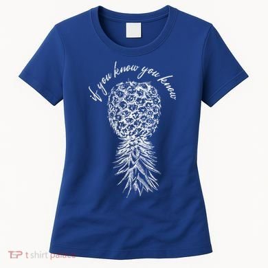 Vintage Upside Down Pineapple Subtle Swinger Gift Women's T-Shirt