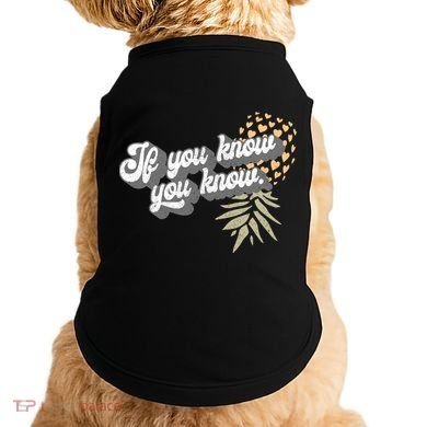 Vintage Upside Down Pineapple Subtle Swinger Cool Gift Doggie Tank