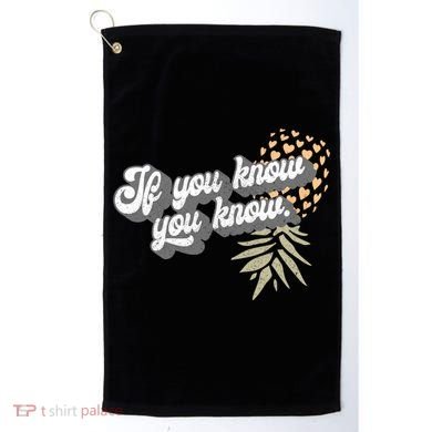 Vintage Upside Down Pineapple Subtle Swinger Cool Gift Golf Towel