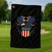 Veteran USA Eagle Golf Towel thumb 1