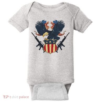 Veteran USA Eagle Baby Bodysuit