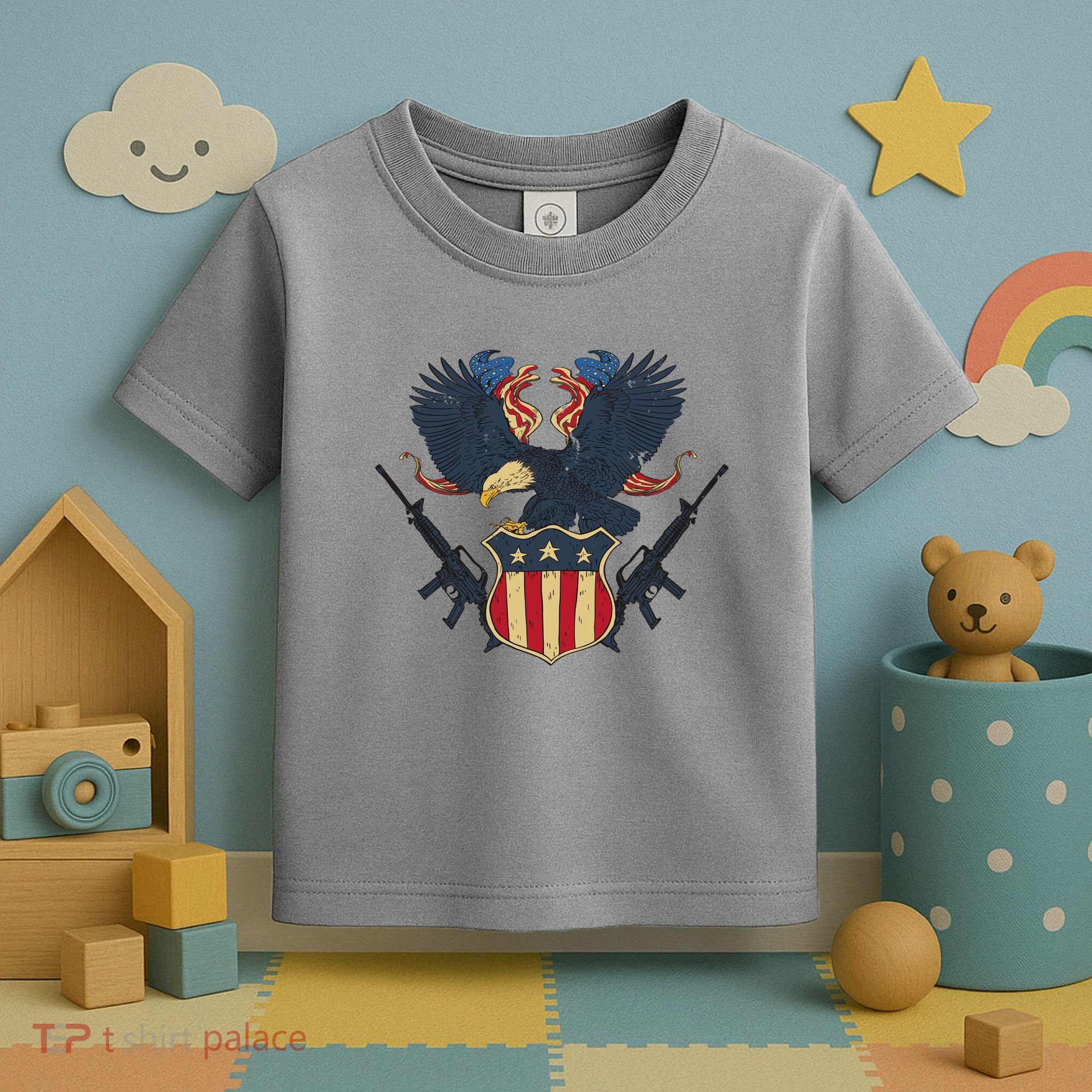 Veteran USA Eagle Toddler T-Shirt