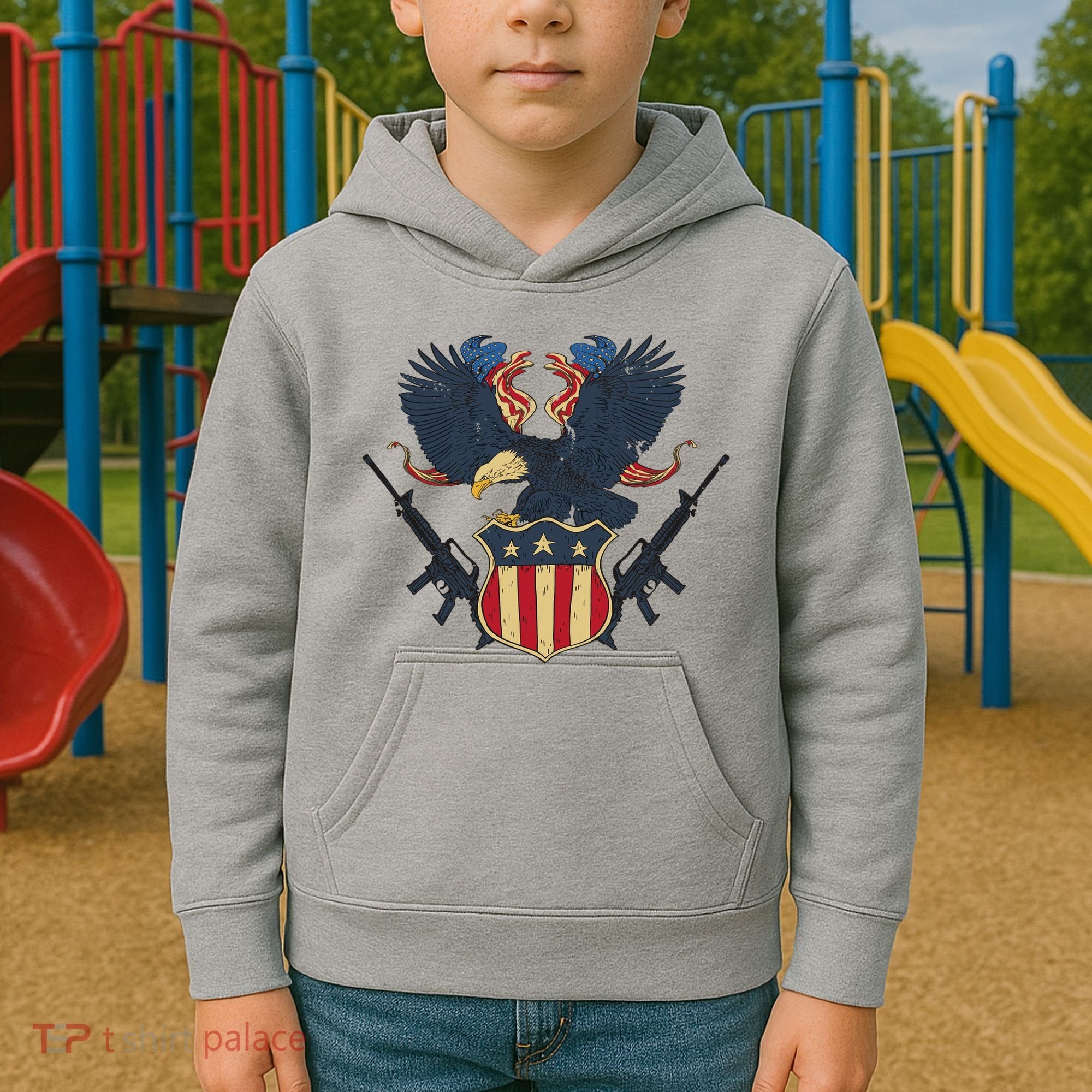 Veteran USA Eagle Kids Hoodie