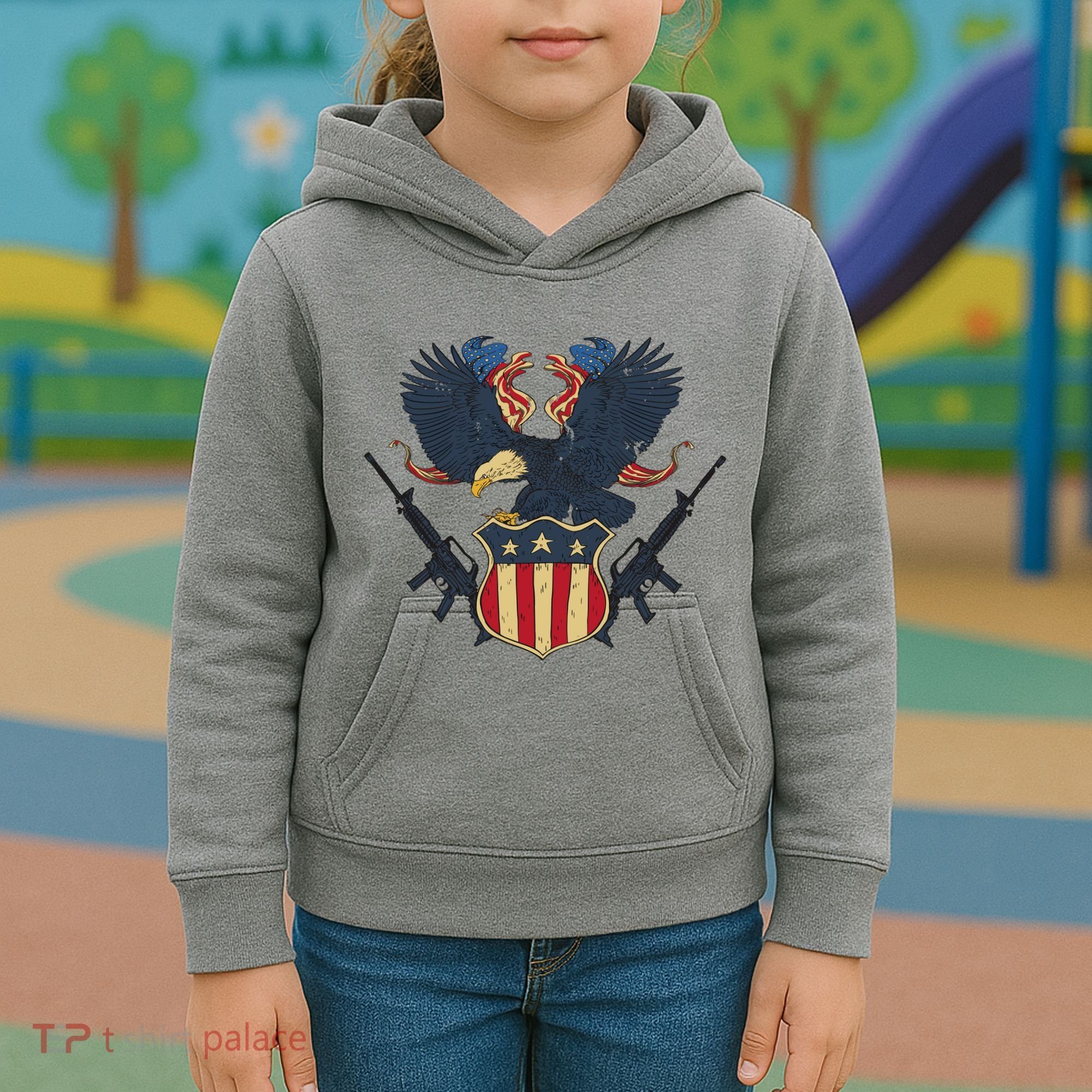 Veteran USA Eagle Kids Hoodie