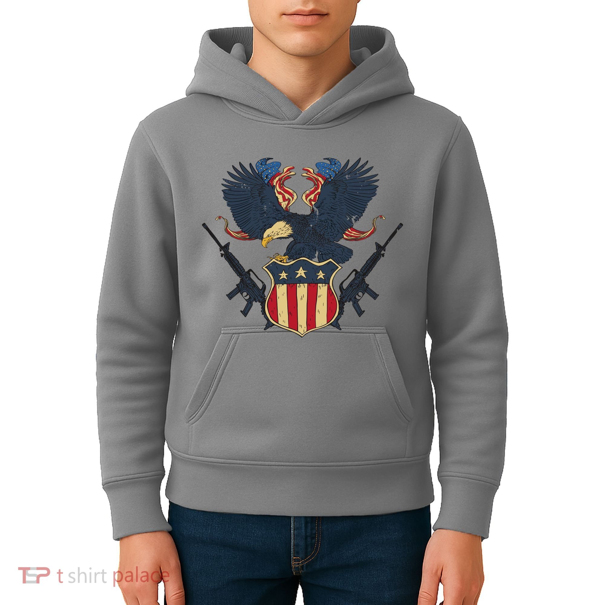 Veteran USA Eagle Kids Hoodie