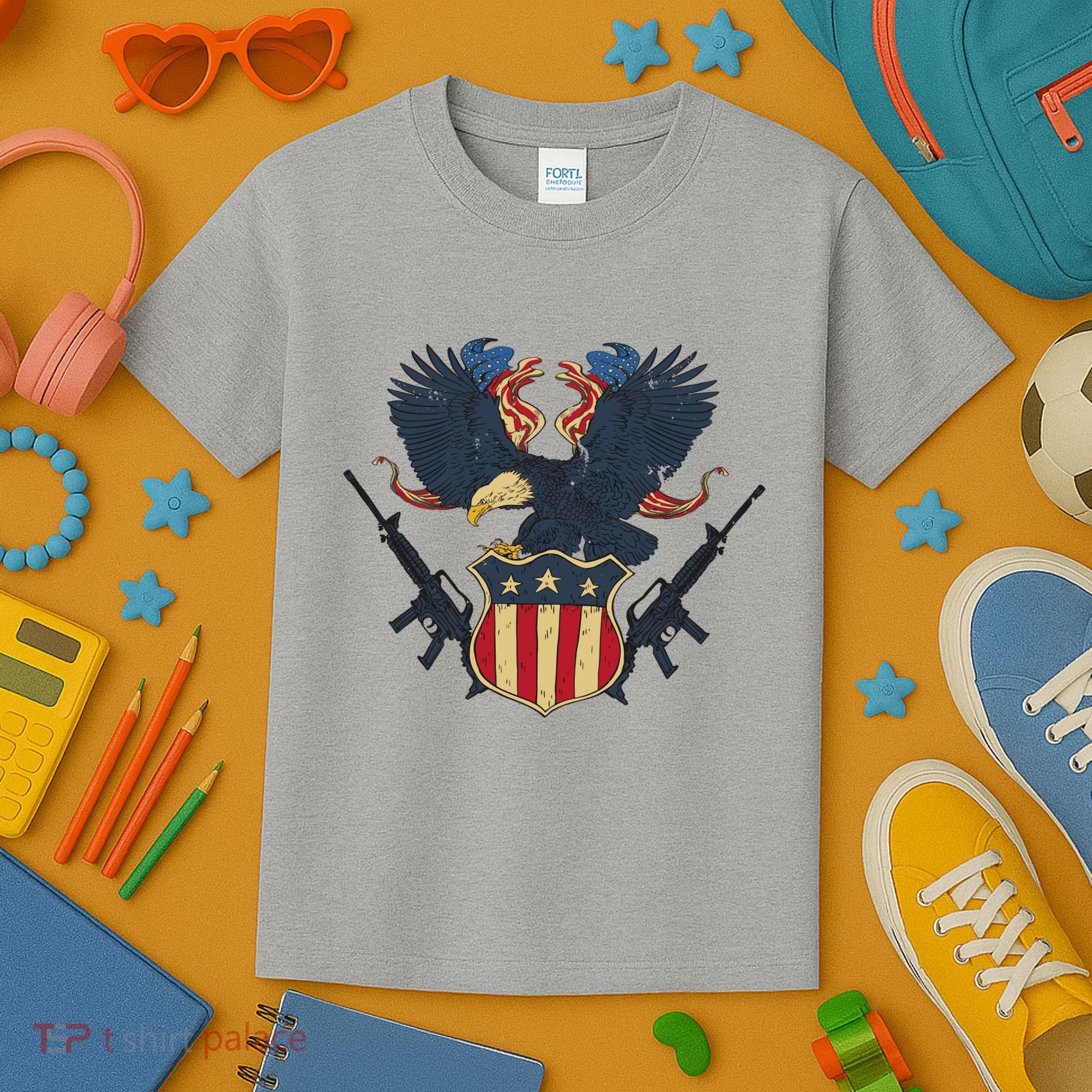 Veteran USA Eagle Kids T-Shirt