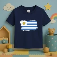 Vintage Uruguay Flag Toddler T-Shirt thumb 3