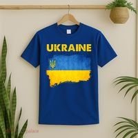 Vintage Ukraine Flag Ukrainian Patriotic Trident Symbol Art Cool Gift T-Shirt thumb 2