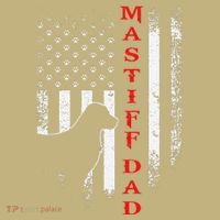 Vintage Usa Flag Proud American Mastiff Dog Dad Silhouette T-Shirt thumb 7