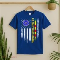 Vintage Usa Flag Proud Coast Guard Vietnam Veteran Grandpa Gift T-Shirt thumb 2