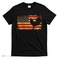 Vintage Us Flag Cock Fight T-Shirt thumb 0