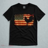 Vintage Us Flag Cock Fight T-Shirt thumb 5