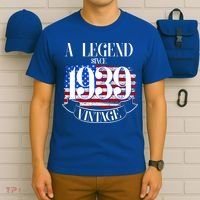 Vintage Usa Flag A Legend Since 1939 Birthday T-Shirt thumb 6