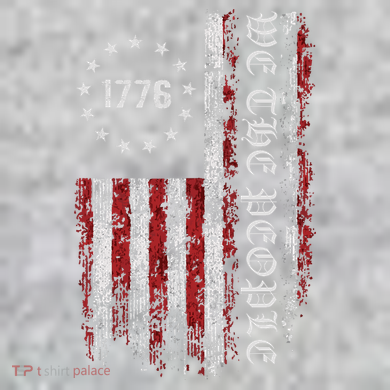 Vintage Us Flag 1776 The Baniff Cuffed Pom Beanie