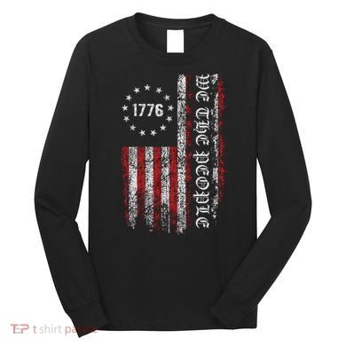 Vintage Us Flag 1776 Long Sleeve Shirt