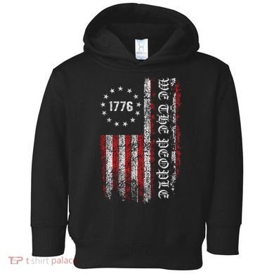 Vintage Us Flag 1776 Toddler Hoodie