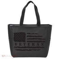 Veteran Us Flag Tote Bag thumb 0