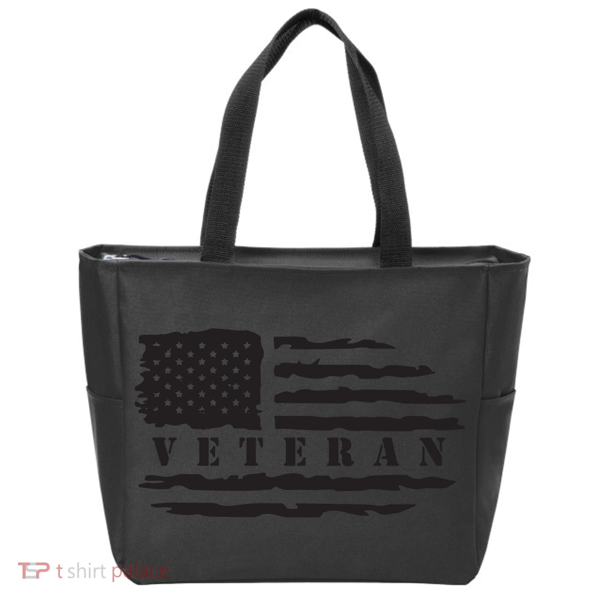 Veteran Us Flag Tote Bag