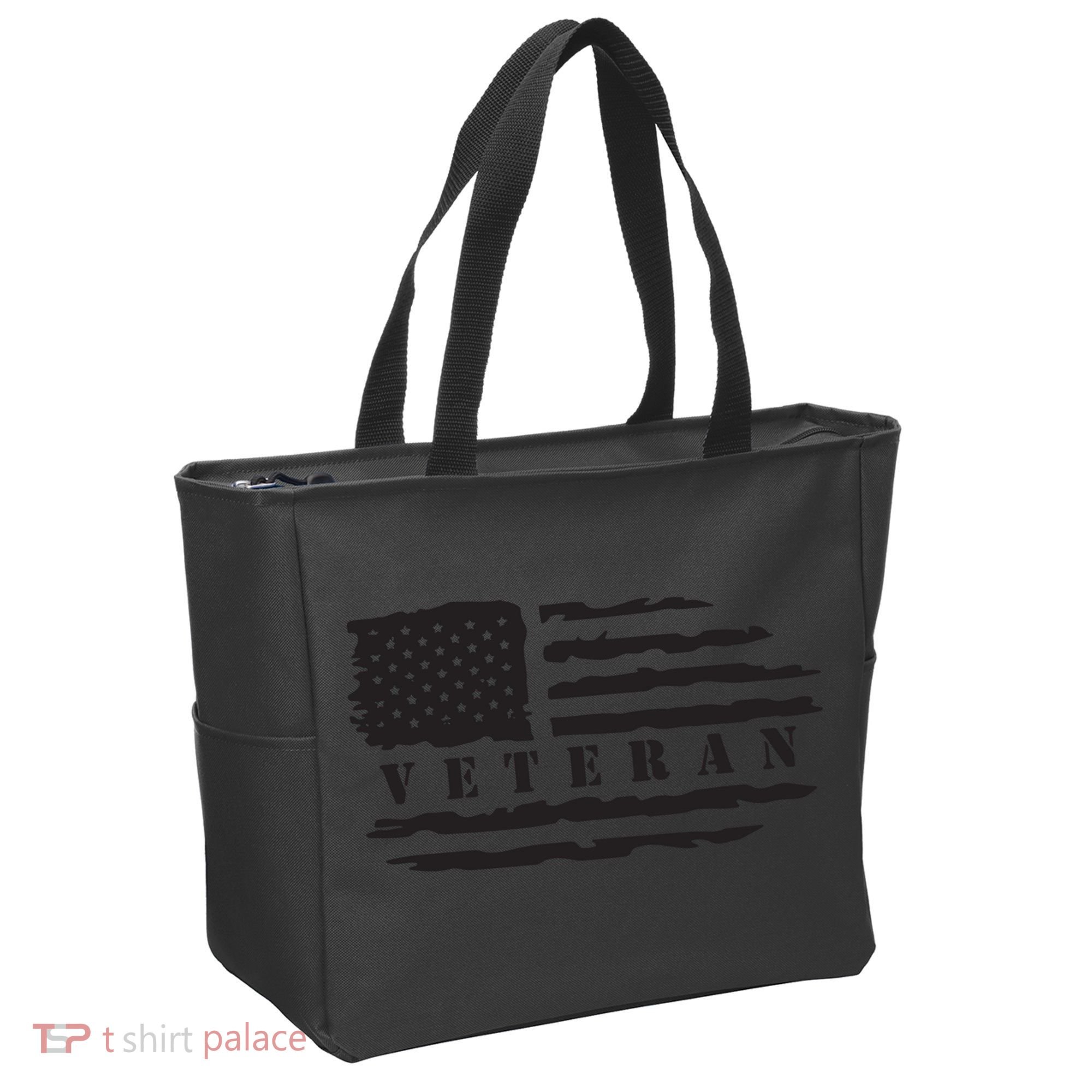 Veteran Us Flag Tote Bag