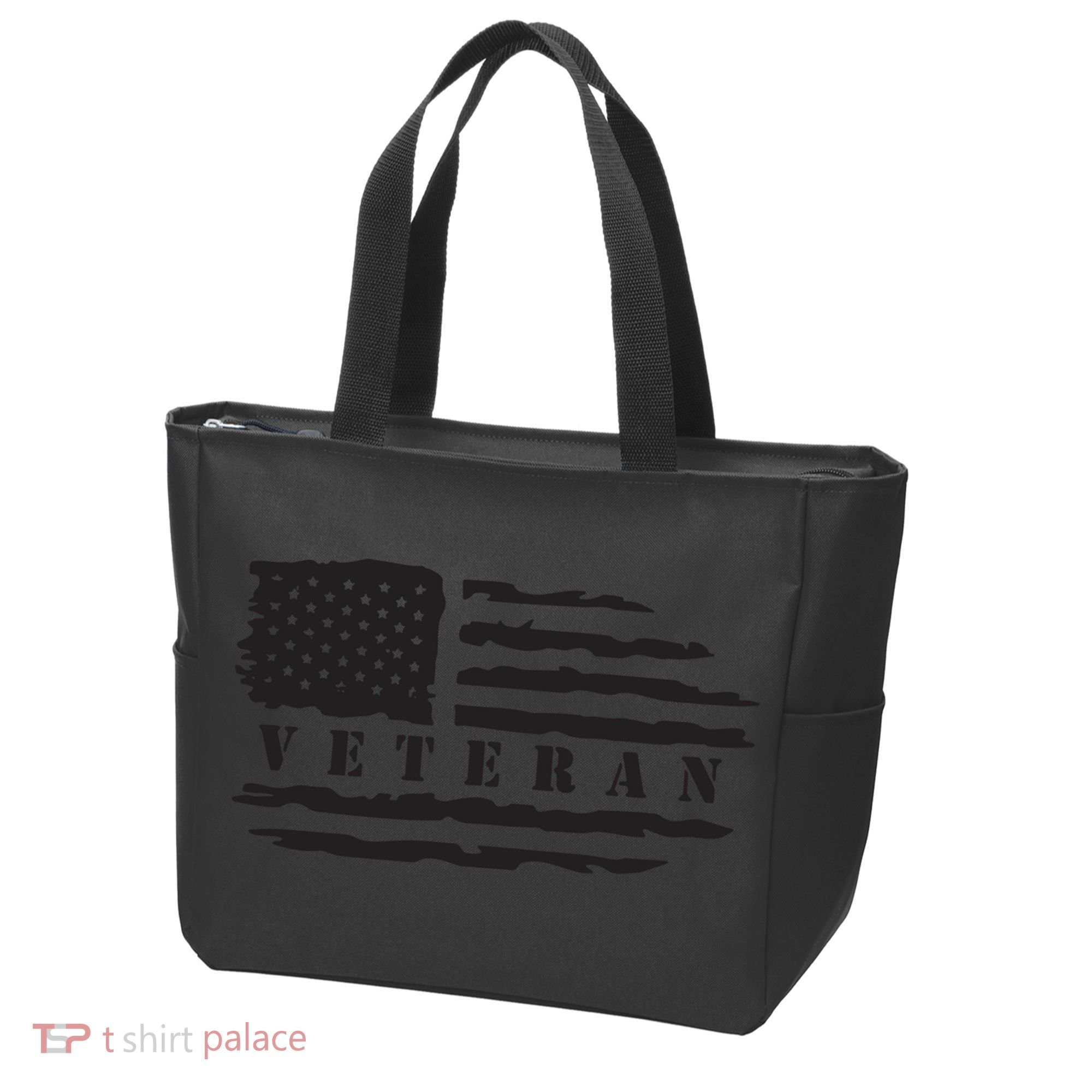 Veteran Us Flag Tote Bag