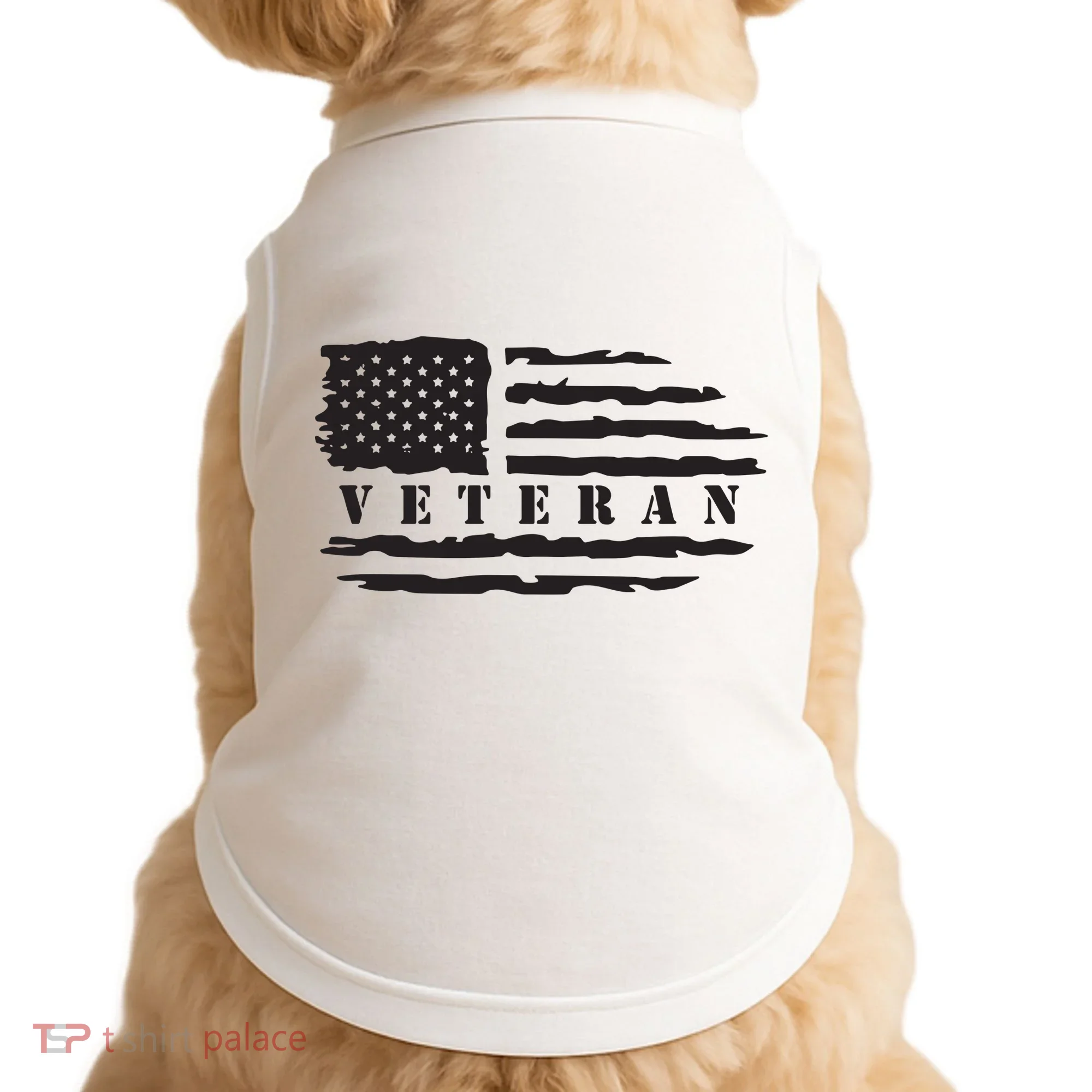 Veteran Us Flag Doggie Tank
