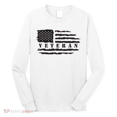 Veteran Us Flag Long Sleeve Shirt