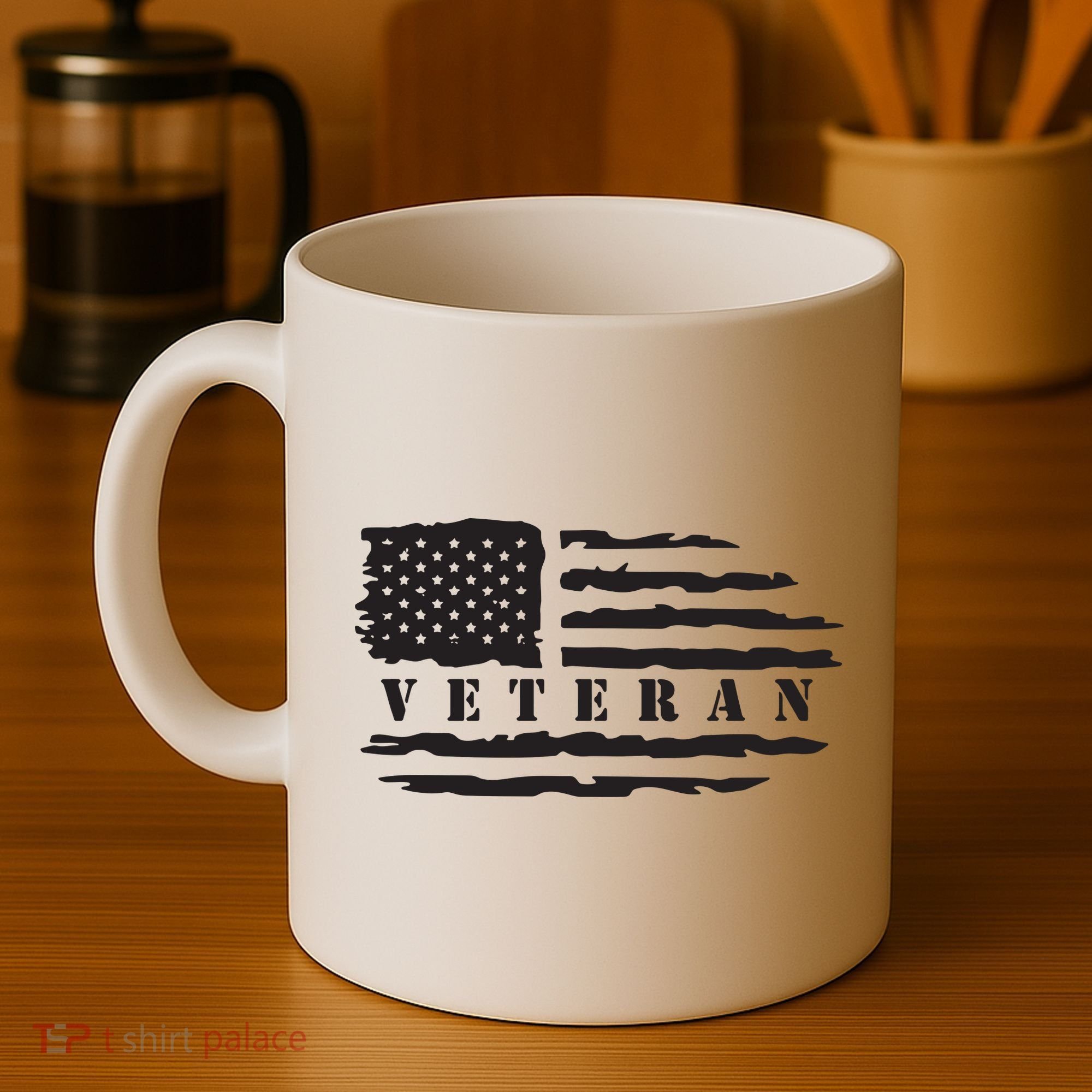 Veteran Us Flag Coffee Mug