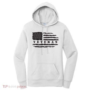 Veteran Us Flag Women's Hoodie