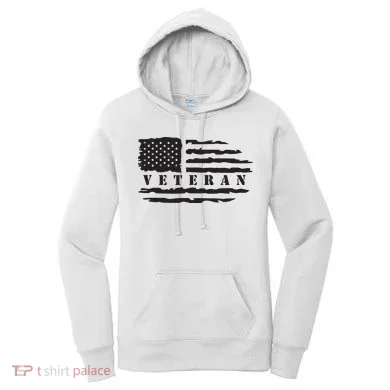 Veteran Us Flag Women's Hoodie
