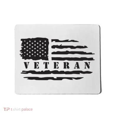 Veteran Us Flag Mousepad