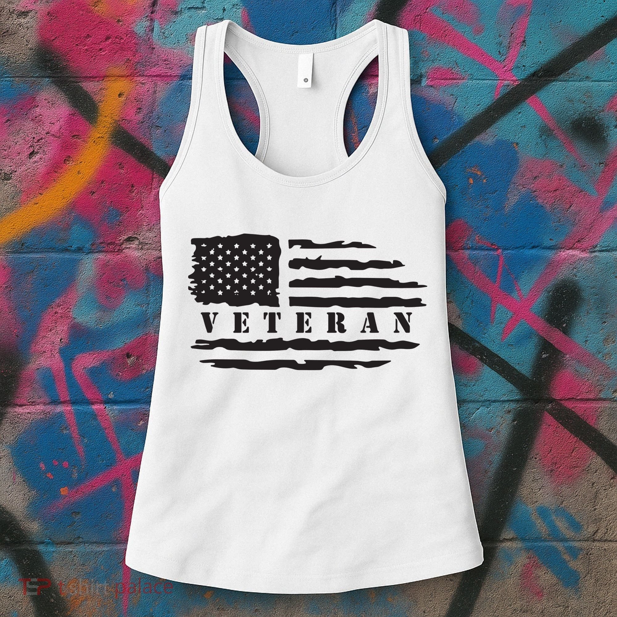Veteran Us Flag Women's Tank Top