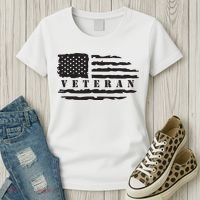 Veteran Us Flag Women's T-Shirt thumb 3