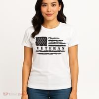 Veteran Us Flag Women's T-Shirt thumb 4