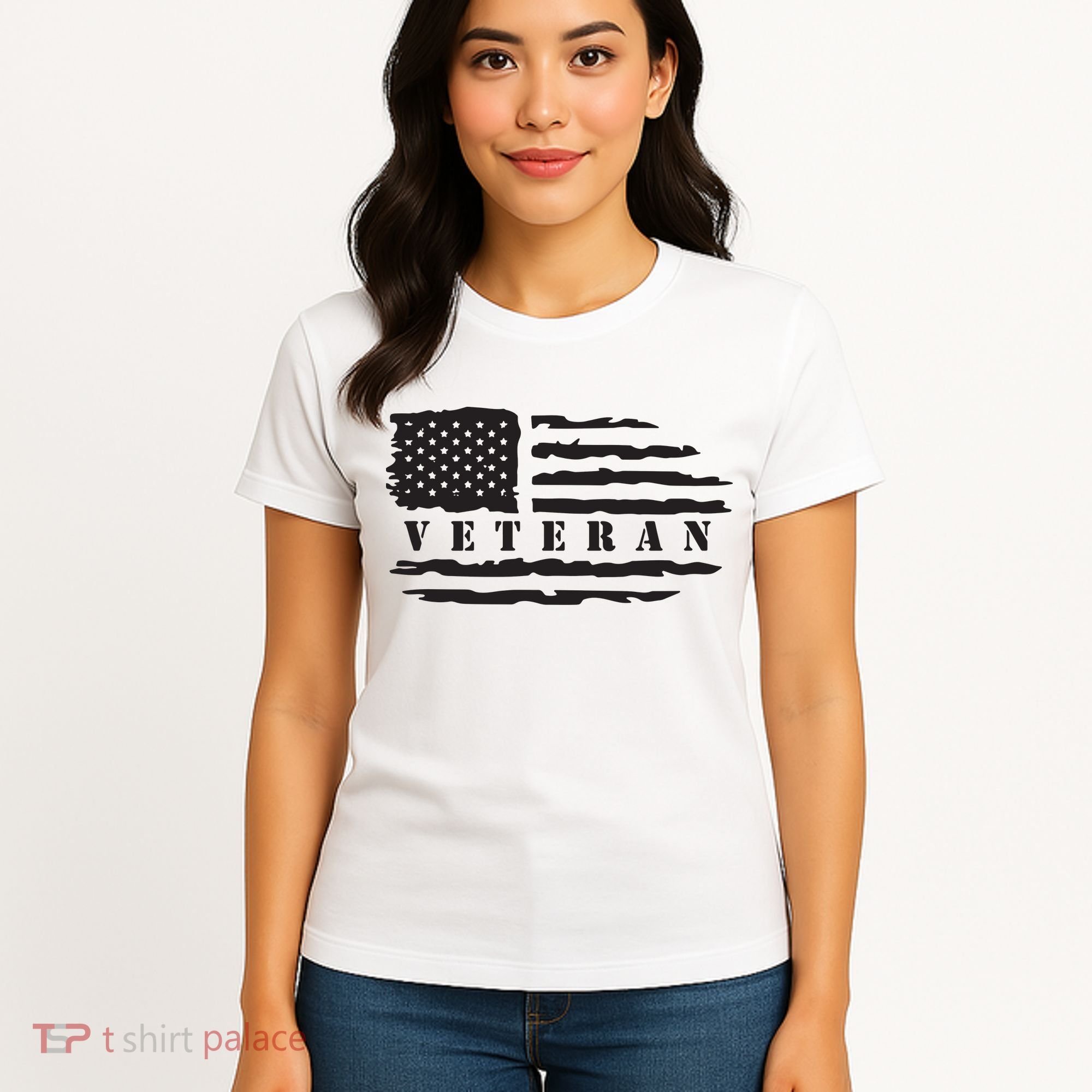 Veteran Us Flag Women's T-Shirt