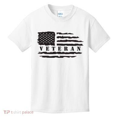 Veteran Us Flag Kids T-Shirt
