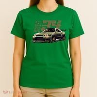 Vintage Urban Green Legendary Skyline R34 Jdm T-Shirt thumb 4
